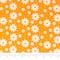 SINGER Small White Flowers on Yellow Cotton Fabric